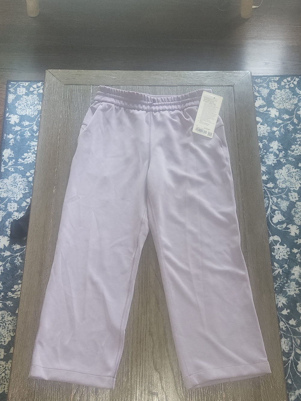 lululemon athletica Lavender Cropped Wide-Leg Pants